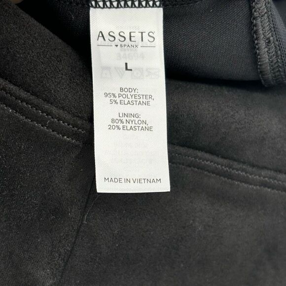 Spanx Assets Velvet Leggings Black Large - Picture 7 of 7